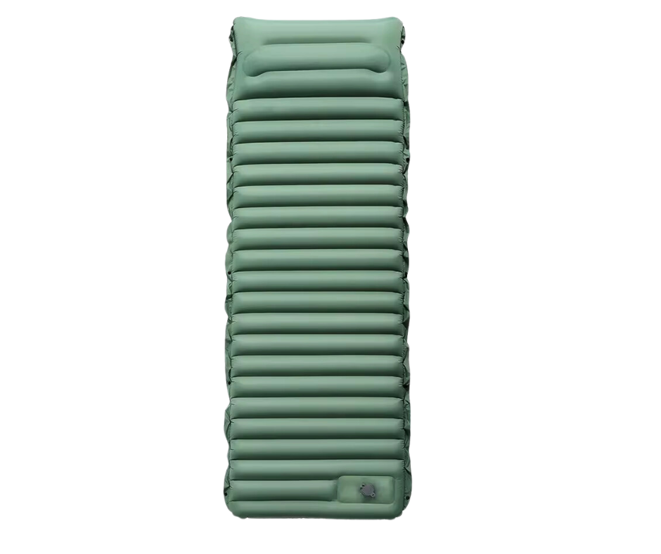 Uppblåsbar madrass med Inbyggd pump och kudde